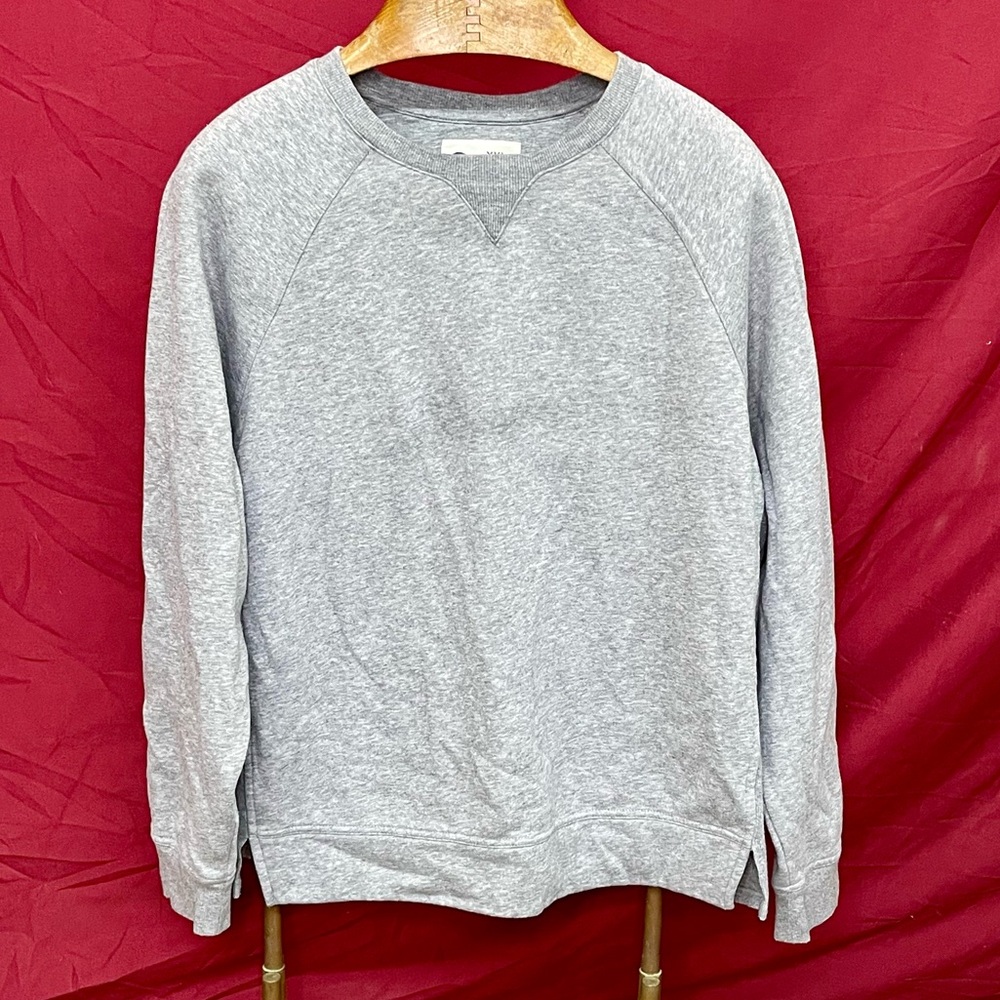 Champion Heather Gray Ribbed Side Pullover Sweatshirt Ladies XXL